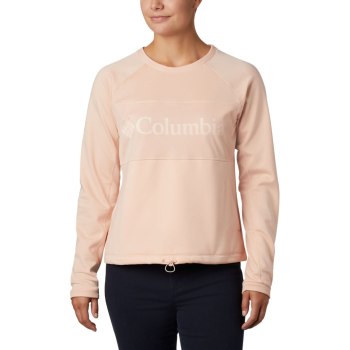 Columbia Ženske Majice S Kapuljačom - Windgates Fleece Crew Roze | IZHF-31627